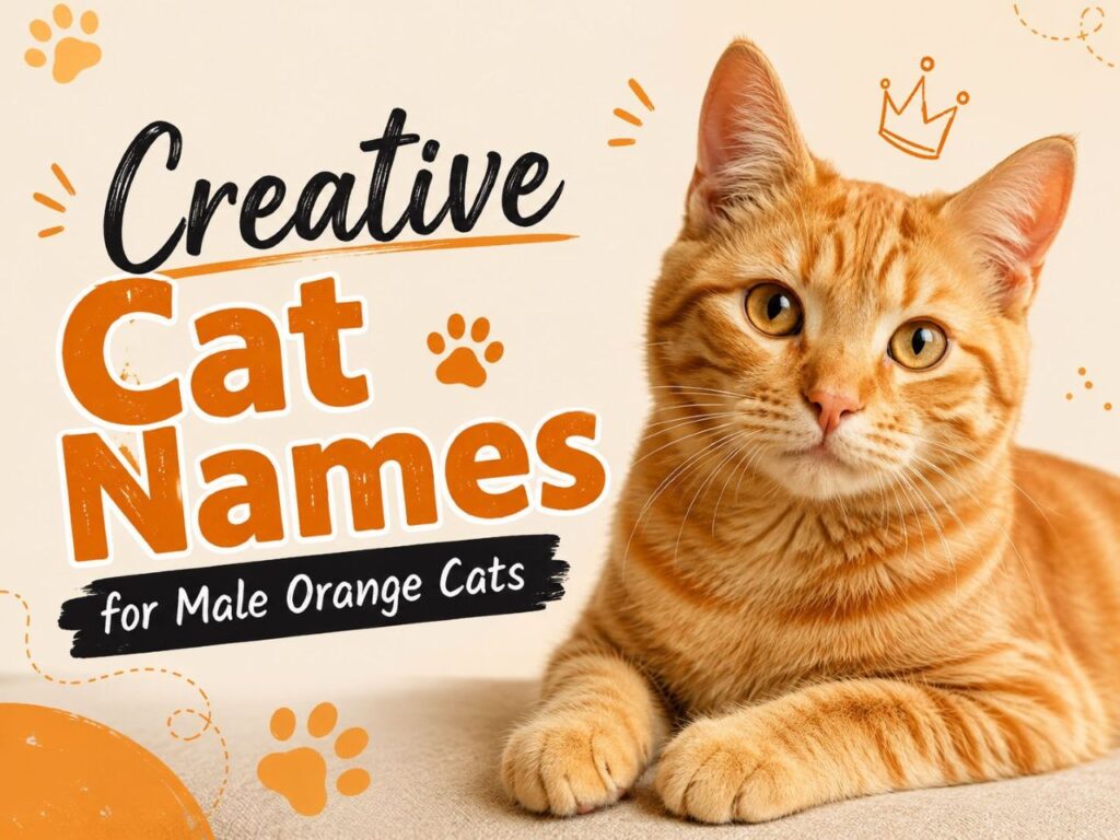 Creative Cat Names for Male Orange Cats