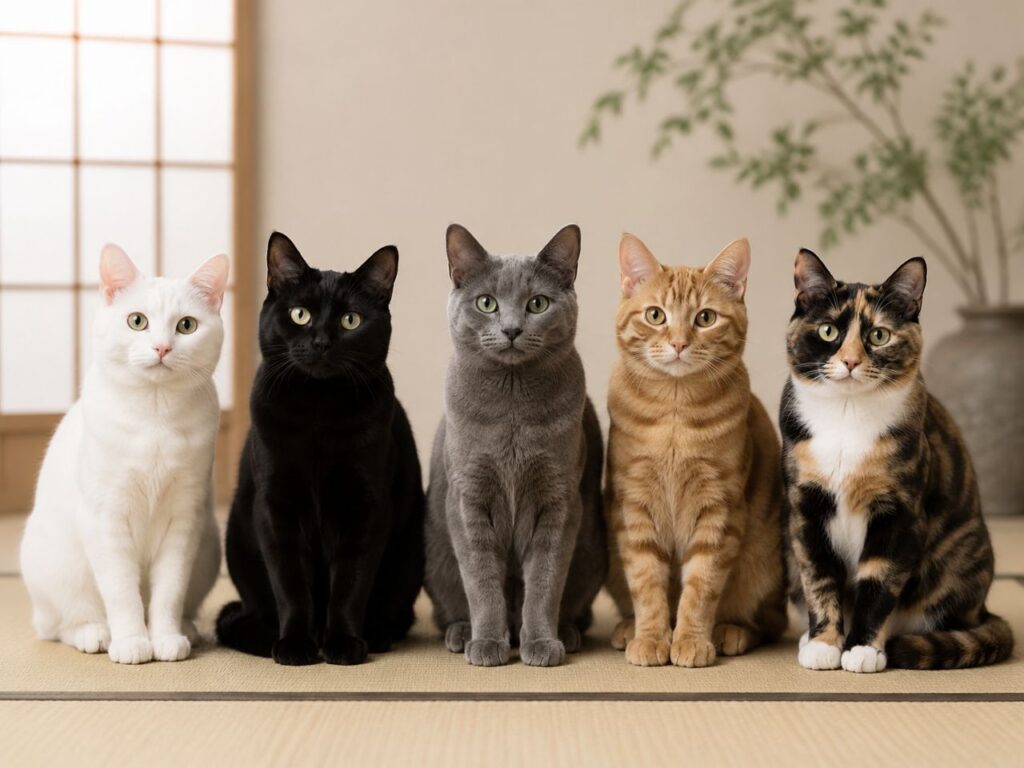 Japanese Cat Names by Coat Color