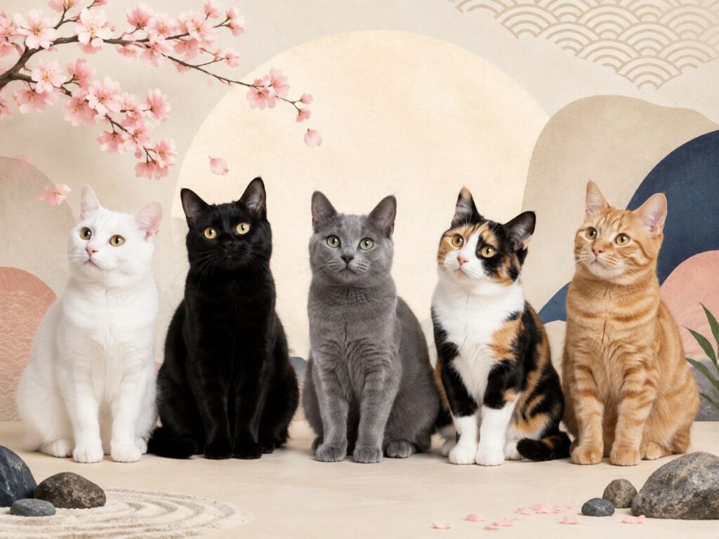 Japanese Cat Names by Coat Color