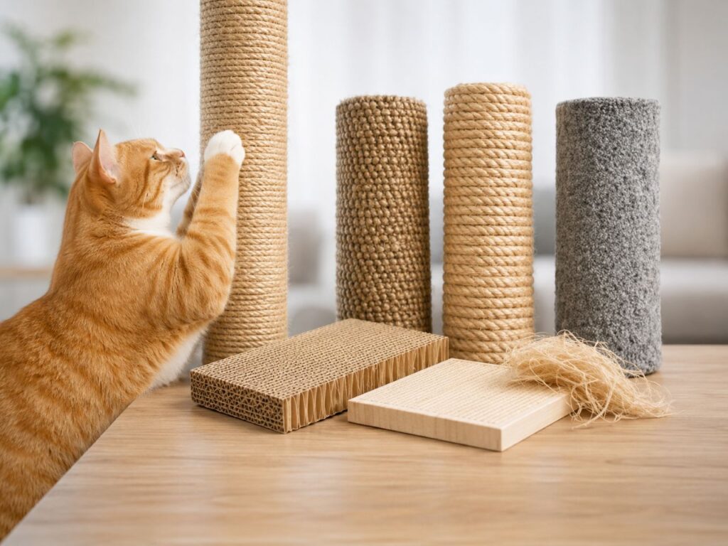 Best Scratching Materials for Cats