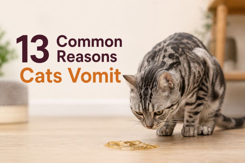 13 Common Reasons Cats Vomit