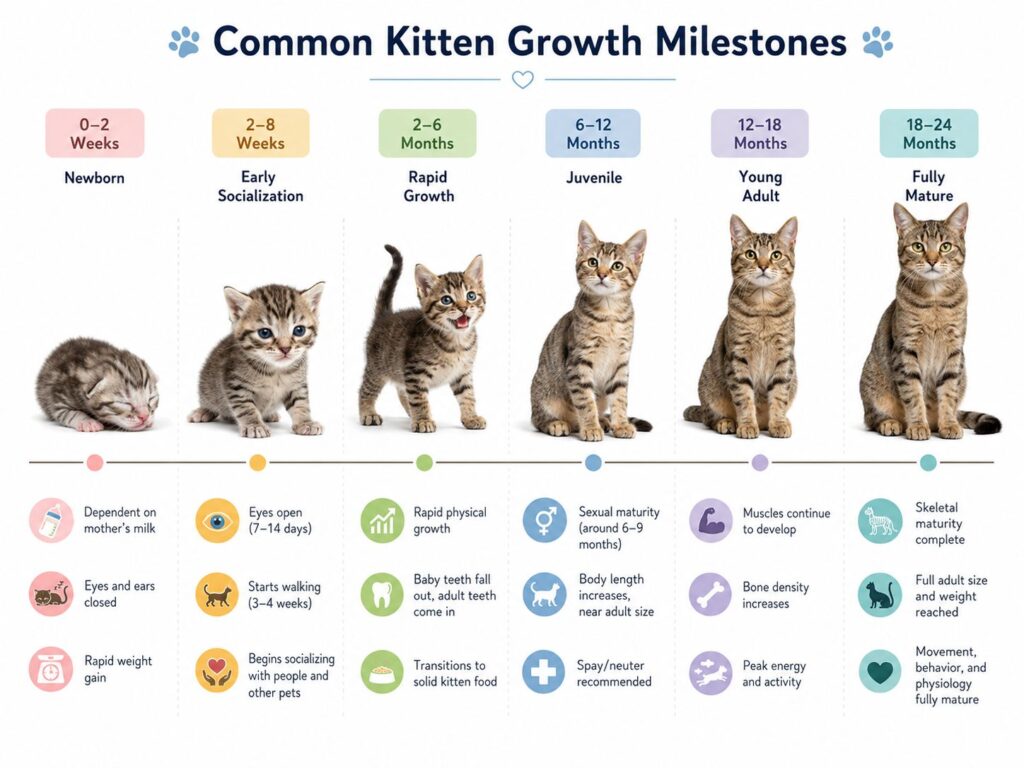 Common Kitten Growth Milestones