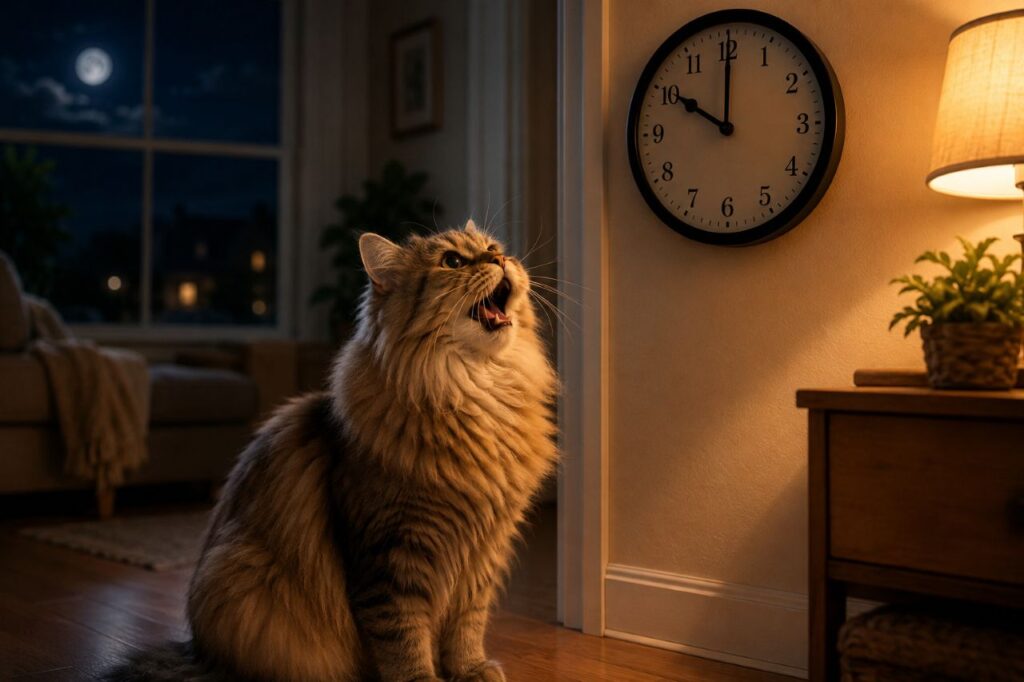 Why Does My Cat Meow at the Same Time Every Night
